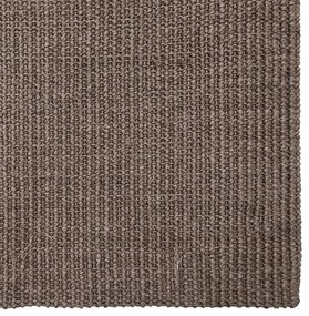 Tapete sisal natural 80x300 cm castanho