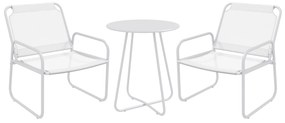 Conjunto de Móveis de Jardim Conjunto de 1 Mesa Redonda e 2 Cadeiras d