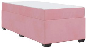 Estrutura da Cama Outros Rosa 90 x 200 cm Veludo