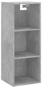 Armário alto 34,5x32,5x180cm derivados de madeira cinza cimento