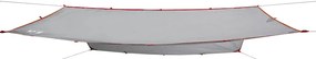 Lona de campismo 360x294 cm impermeável cinzento e laranja