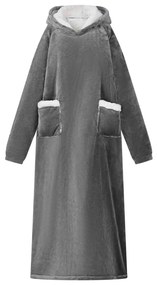 vidaXL Sweatshirt manta Cinza Escuro M Fleece e Flanela