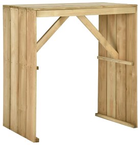 318416 vidaXL Mesa de bar 100x60x110 cm pinho impregnado