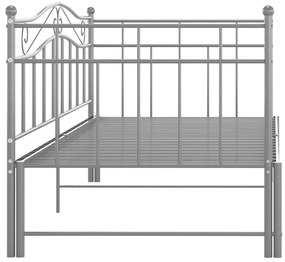 Estrutura sofá-cama de puxar 90x200 cm metal cinzento
