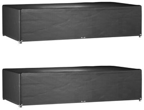 vidaXL Capas p/ mobília jardim 2 pcs 12 ilhós 315x160x75 cm retangular