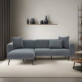 Sofá de Canto Side – Antracite – 252 cm x 77 cm x 82 cm