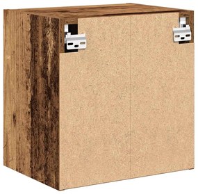 Armários de parede para garagem 2 pcs derivados de madeira