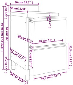 Armários de cozinha comerciais 2 pcs aço inoxidável