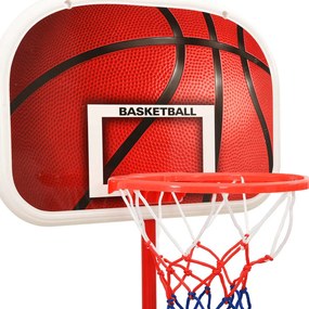 Conjunto jogo de basquetebol infantil ajustável 160 cm