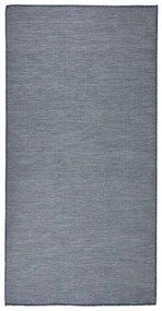 Tapete de tecido plano para exterior 100x200 cm azul
