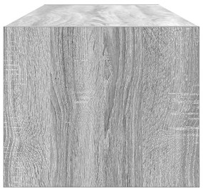 Aparador de TV vidaXL Cinza Sonoma 100x31x25,5 cm Madeira Derivada