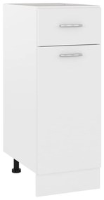 801204 vidaXL Armário inferior com gavetas 30x46x81,5 cm contraplacado branco