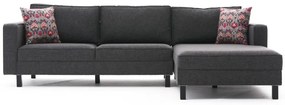 ****  
Sofá de Canto Kale – Antracite – 258 x 83 x 181 cm

**