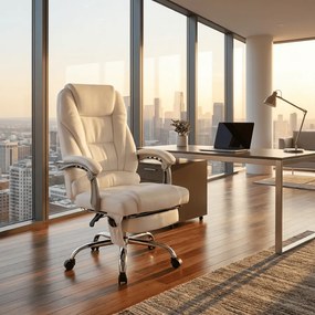 Cadeira de escritório Pacific Original com função de massagem branca