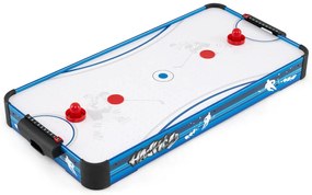 Mesa de Air Hockey Mesa de jogo de hóquei para ambientes internos com placar de LED e motor potente de 12 V Azul