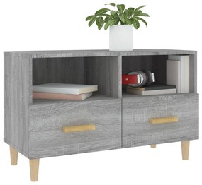 Móvel de TV 80x36x50 cm derivados de madeira cinzento sonoma