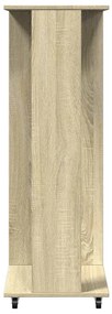 Roupeiro c/ rodas 102x38x110 cm deriv. madeira carvalho sonoma