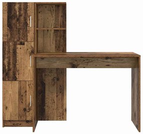 Mesa com Armazenamento Madeira Antiga Madeira Derivada