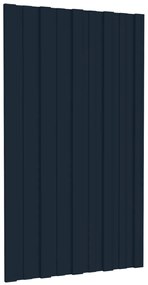 Painéis de telhado 12 pcs 80x45 cm aço galvanizado antracite