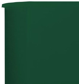 Para-vento com 3 painéis em tecido 400x160 cm verde