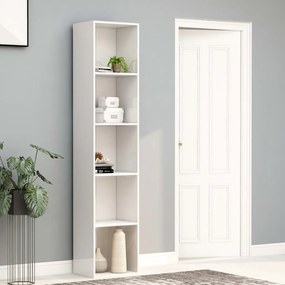 Estante Leyla de 190cm - Branco Brilhante - Design Moderno