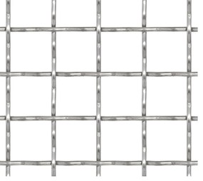 Cerca de arame frisado aço inoxidável 100x85 cm 21x21x2,5 mm