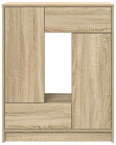 Aparador com gavetas e portas 73x31x90 cm carvalho sonoma