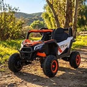 Buggy elétrico para Crianças 12V 4x4 Madman UTV-MX Rodas de espuma EVA Branco