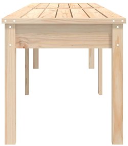 Banco de jardim c/ 2 lugares 203,5x44x45 cm pinho maciço