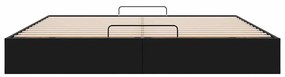 Estrutura de cama otomana sem colchão 200x200 cm preto
