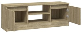 Móvel de TV com porta 102x30x36 cm carvalho sonoma