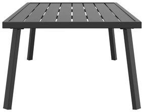 Mesa de centro de jardim 110x55x35 cm aço antracite