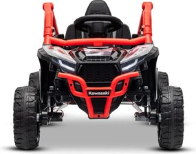 Carro elétrico para crianças Kawasaki TERYX KRX 1000 12V, controlo remoto, bateria de lítio, 2 motores de 25 W, com licença Vermelho