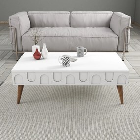 Mesa de Centro Lyon – Branco Noz – 105x34,6x60 cm