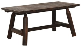 3 pcs conjunto lounge de jardim madeira de abeto maciça