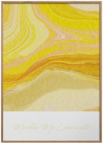 Impressão digital emoldurada Marble Me Limoncello