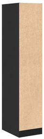 Armário boticário 30x41x144,5 cm derivados de madeira preto