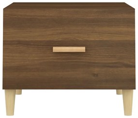 Mesa centro 50x50x40 cm derivados de madeira carvalho castanho