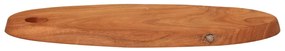 Tábua de cortar 46x20x2,5 cm madeira de acácia maciça