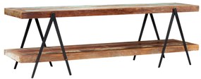 Móvel de TV 160x40x50 cm madeira recuperada maciça