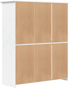Roupeiro BODO 146x53,5x173 cm madeira de pinho maciça branco