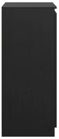 Aparador pinho maciço 60x36x84 cm preto