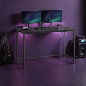 Secretária pequena para computador 60 x 120 x 76 cm Preta