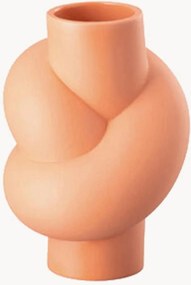 Jarra de porcelana mini Node Coral, Alt 10 cm