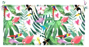 Almofadão p/ banco de jardim 100x50x4 cm tecido oxford multicor