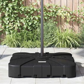 Conjunto de Base de Guarda-Sol Cantilever 2 Peças - 150kg de Areia ou