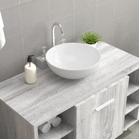vidaXL Lavatório 28x28x10 cm cerâmica branco