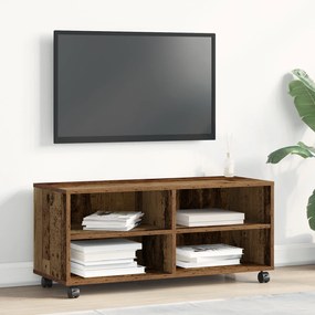Cômoda para TV vidaXL Madeira Velha 90x35x35 cm Madeira Engenharia