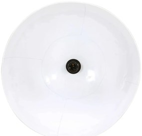 Candeeiro suspenso redondo 25 W 48 cm E27 branco