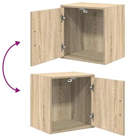 Armários de garagem 2pcs derivados de madeira carvalho sonoma